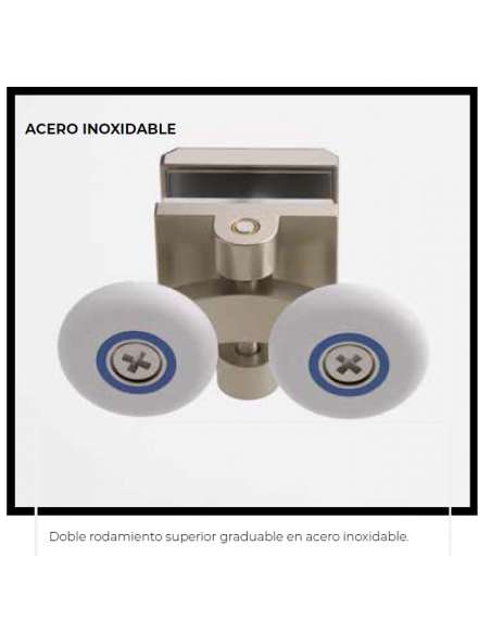 MAMPARA DUCHA FRONTAL (FIJO + CORREDERA) LOW