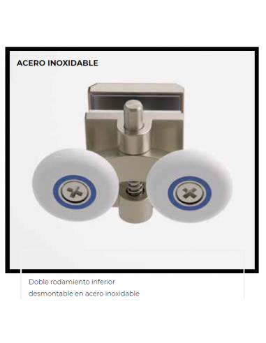 MAMPARA DUCHA FRONTAL (FIJO + CORREDERA) LOW