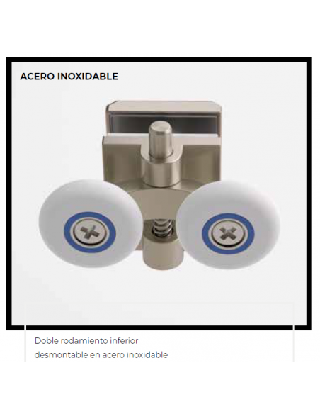 MAMPARA DUCHA FRONTAL (FIJO + CORREDERA) LOW