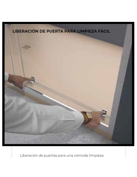 MAMPARA DUCHA FRONTAL (FIJO + CORREDERA) LOW
