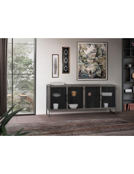 APARADOR ESTILO INDUSTRIAL COLECCIÓN LAOS (80x160x40)