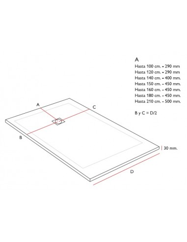 PLATO DE DUCHA PIZARRA LUBA BASIC