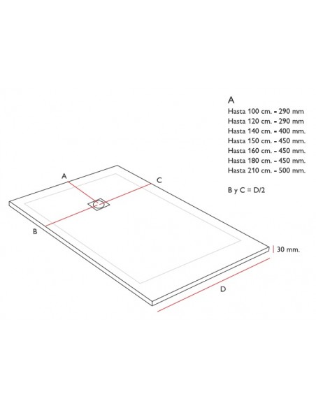 PLATO DE DUCHA PIZARRA LUBA BASIC