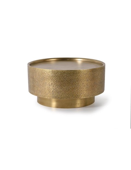 Mesa de Centro Redonda Giner y Colomer – Metal Bronce 80 cm