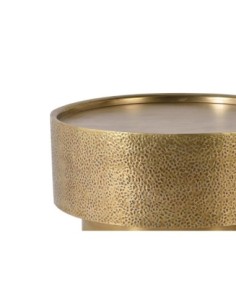 Mesa de Centro Redonda Giner y Colomer – Metal Bronce 80 cm 2