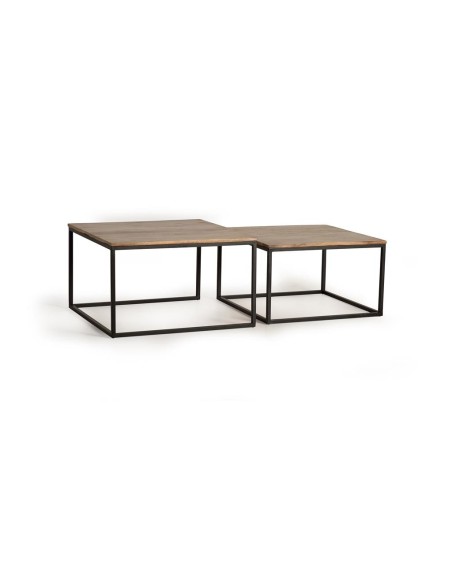 SET DE 2 MESAS CENTRO 1-(45X62X62) 2-(41X46X46).