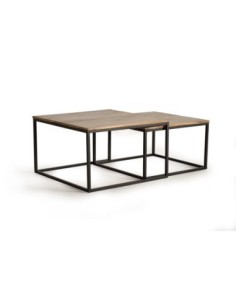 SET DE 2 MESAS CENTRO 1-(45X62X62) 2-(41X46X46). 2