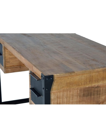 Escritorio 4 Cajones en Madera de Mango y Metal – Giner y Colomer Ref. 1204