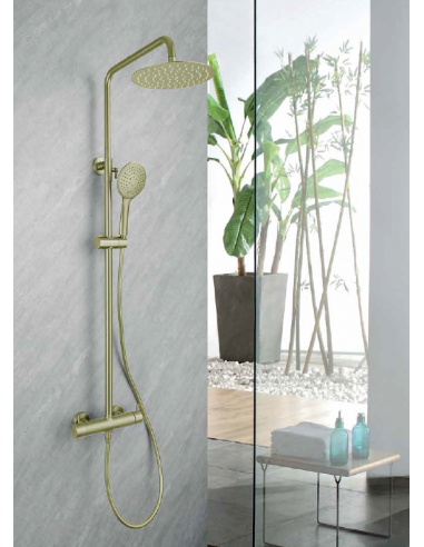 COLUMNA DUCHA PROMISE ORO CEPILLADO