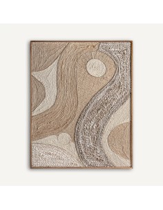 Cuadro Zeus de Vical Home en madera de mango con cáñamo y...