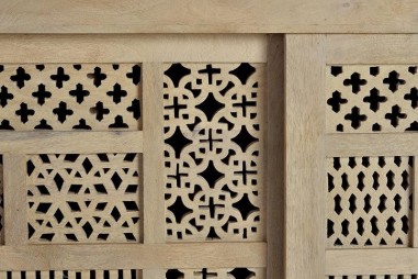 Aparador 3 Puertas Correderas Mango Natural con...