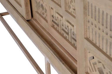 Aparador 3 Puertas Correderas Mango Natural con...