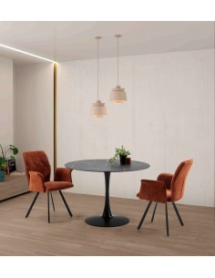 MESA REDONDA ADA 110CM NEGRO