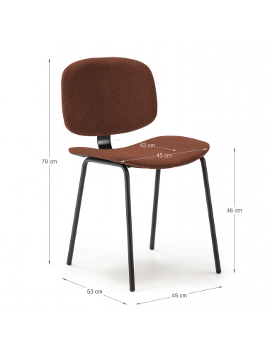 SILLA ARUS CALDERA/PATA NEGRA SET DE 2 UNIDADES...