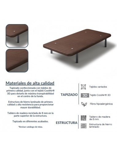 BASE TAPIZADA VALENCIA VARIAS MEDIDAS