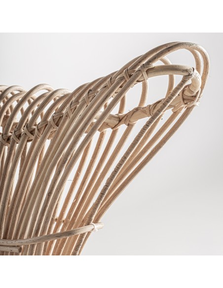 Lámpara de colgar Fish de VICAL HOME – lámpara boho de ratán marrón 150 cm