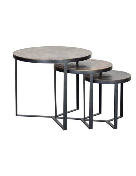 SET DE 3 MESAS NIDO GC6637 (54X60, 45X48 Y 38X38)