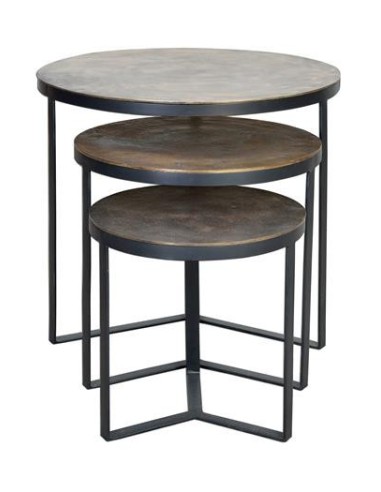 SET DE 3 MESAS NIDO GC6637 (54X60, 45X48 Y 38X38)