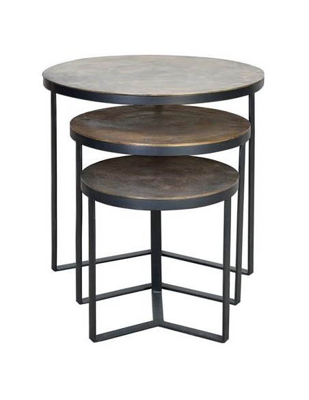 SET DE 3 MESAS NIDO GC6637 (54X60, 45X48 Y 38X38)