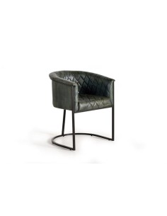 SILLÓN VERDE ENVEJECIDO GC6776 (76X62X60)