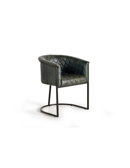 SILLÓN VERDE ENVEJECIDO GC6776 (76X62X60)