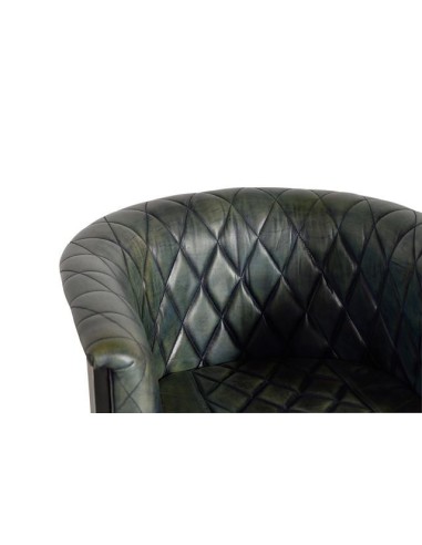 SILLÓN VERDE ENVEJECIDO GC6776 (76X62X60)
