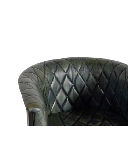 SILLÓN VERDE ENVEJECIDO GC6776 (76X62X60)