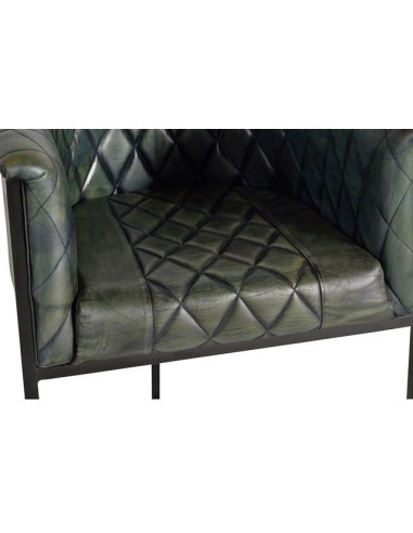 SILLÓN VERDE ENVEJECIDO GC6776 (76X62X60)