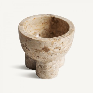 Centro de mesa de mármol beige de Vical Home –...