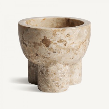 Centro de mesa de mármol beige de Vical Home –...