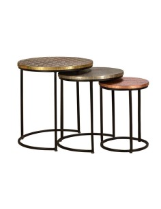 SET DE 3 MESAS NIDO GC6806 (49X45, 44X38 Y 39X28)