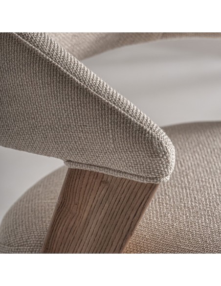 Silla Moena de Madera de Roble con Respaldo Curvo – Vical Home