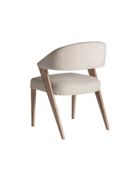 Silla Moena de Madera de Roble con Respaldo Curvo – Vical Home