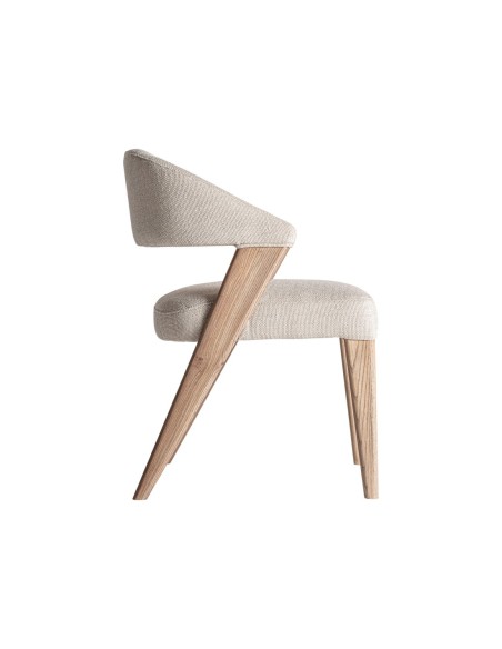 Silla Moena de Madera de Roble con Respaldo Curvo – Vical Home