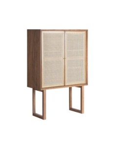 Armario de Madera y Ratán Gondorf – Diseño Nórdico con... 2
