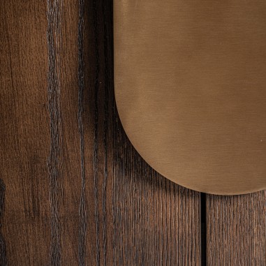 Armario Treignac en Roble Teñido y Acero Dorado...