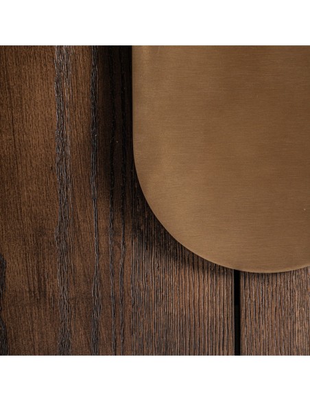 Armario Treignac en Roble Teñido y Acero Dorado Mate