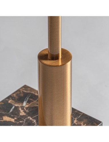 Lámpara de pie Art Decó en mármol negro y...