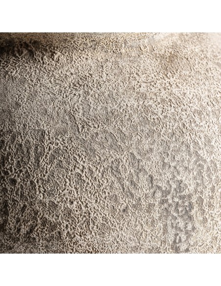 Jarrón Sahene de Vical Home – Jarrón decorativo de cerámica marrón clara envejecida estilo vintage 40 cm