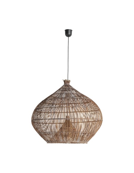 Lámpara colgante Koba de Vical Home – Lámpara boho de bambú marrón 67 cm