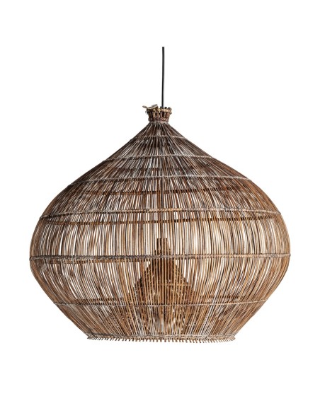 Lámpara colgante Koba de Vical Home – Lámpara boho de bambú marrón 67 cm