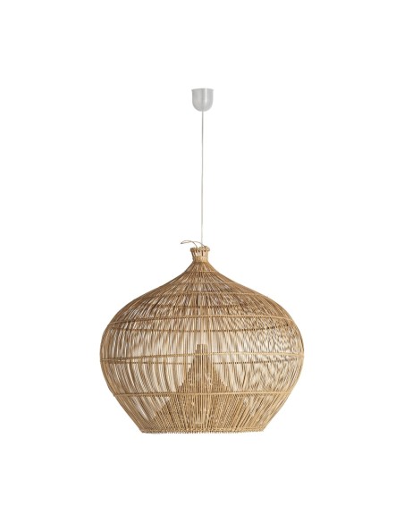 Lámpara colgante Koba de Vical Home – Lámpara boho de bambú marrón claro 64 cm
