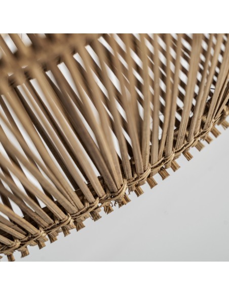 Lámpara colgante Koba de Vical Home – Lámpara boho de bambú marrón claro 64 cm