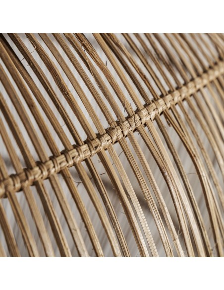 Lámpara colgante Koba de Vical Home – Lámpara boho de bambú marrón claro 64 cm