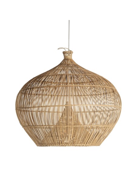 Lámpara colgante Koba de Vical Home – Lámpara boho de bambú marrón claro 64 cm