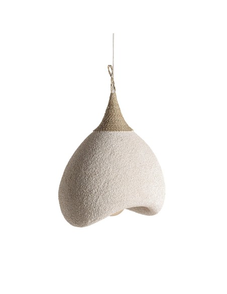 Lámpara de colgar Nyland de VICAL HOME – lámpara rústica de resina y yute 40 cm