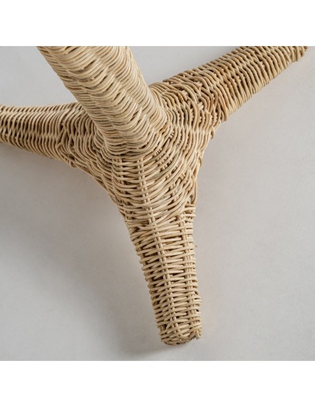 Lámpara de pie Sphere de Vical Home – lámpara boho de ratán natural marrón claro 167 cm