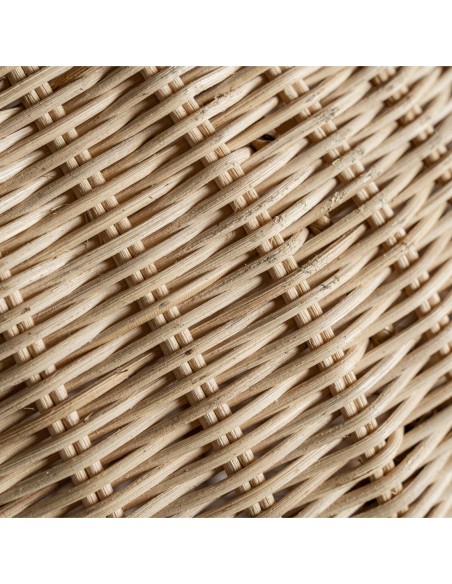 Lámpara de pie Sphere de Vical Home – lámpara boho de ratán natural marrón claro 167 cm