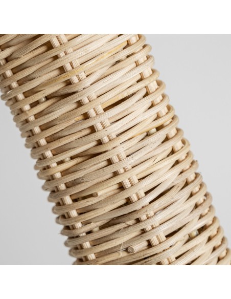 Lámpara de pie Sphere de Vical Home – lámpara boho de ratán natural marrón claro 167 cm