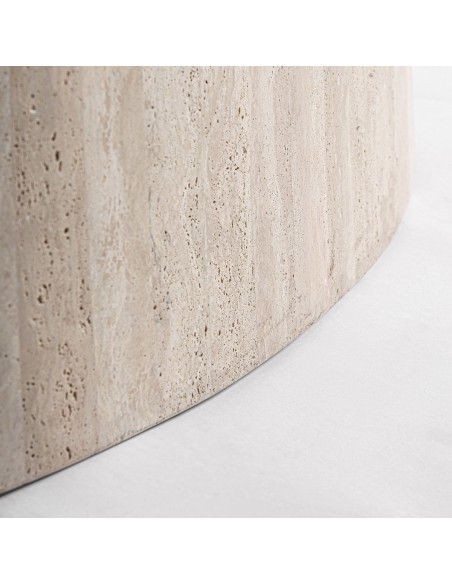 Consola Thiennes de Vical Home en Travertino Beige 160 cm – Diseño Art Déco Escultórico